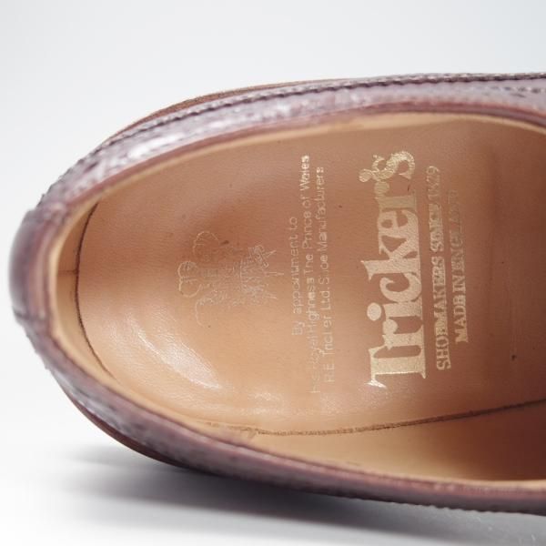 極上★トリッカーズ SIZE 6.5【ダイナイトソール仕様★ロングウイング/M5164】濃茶/カントリーシューズ/短靴/メンズ/Tricker's★f807