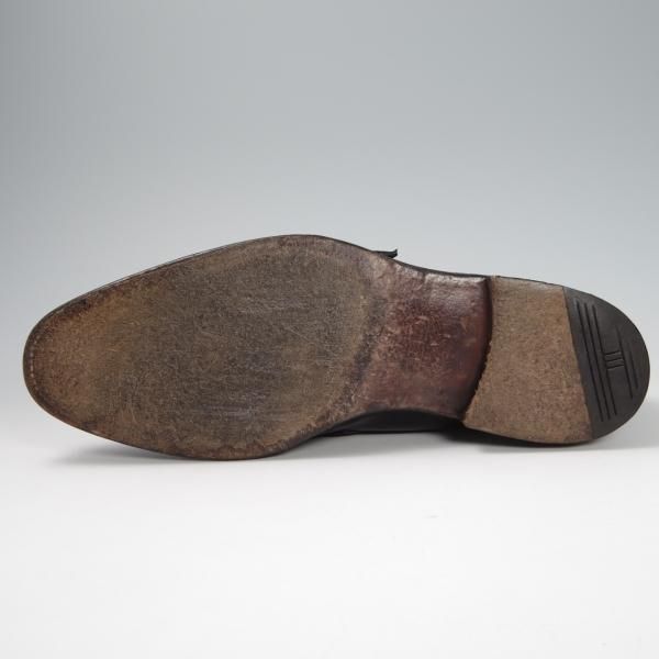 極上★ジョンロブ UK8程度【貴重★エルメス別注/HERMES/ミュージアムカーフ】H103/LORD/ダブルモンク/黒/メンズ/JOHN LOBB★f808