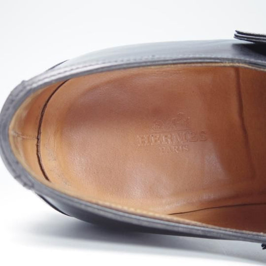 極上★ジョンロブ UK8程度【貴重★エルメス別注/HERMES/ミュージアムカーフ】H103/LORD/ダブルモンク/黒/メンズ/JOHN LOBB★f808