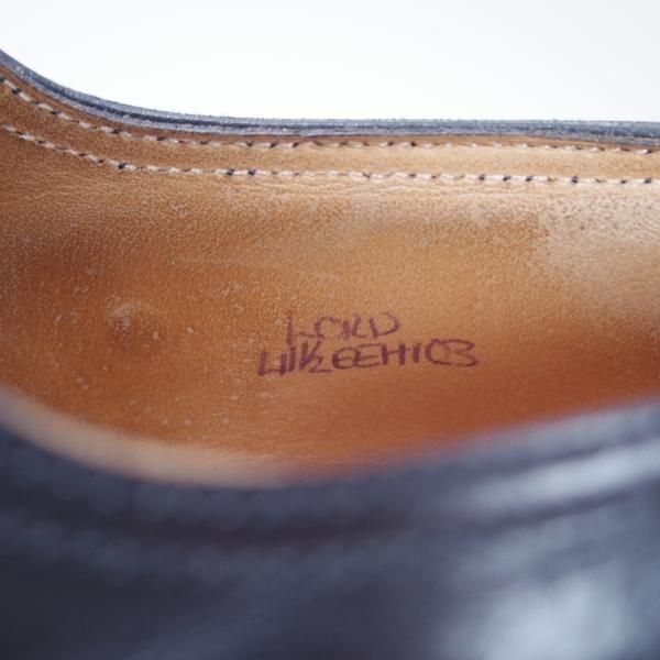 極上★ジョンロブ UK8程度【貴重★エルメス別注/HERMES/ミュージアムカーフ】H103/LORD/ダブルモンク/黒/メンズ/JOHN LOBB★f808