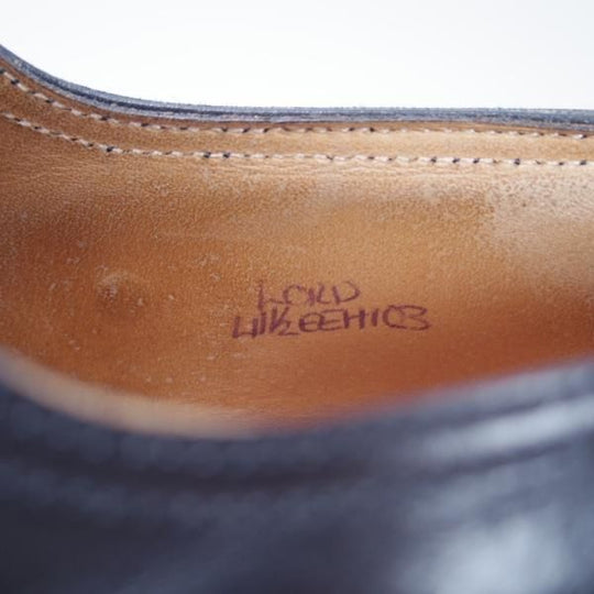 極上★ジョンロブ UK8程度【貴重★エルメス別注/HERMES/ミュージアムカーフ】H103/LORD/ダブルモンク/黒/メンズ/JOHN LOBB★f808