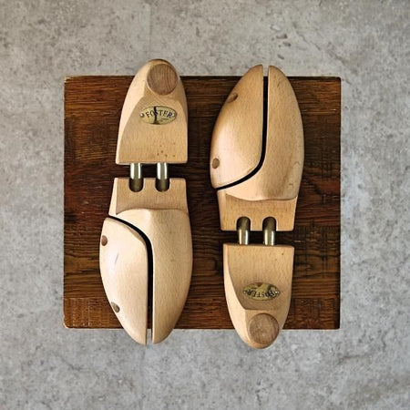 極上★(英)FOSTER&SON/フォスター&サン SIZE 7【貴重★純正シューツリー】木製シューキーパー/メンズ★f819