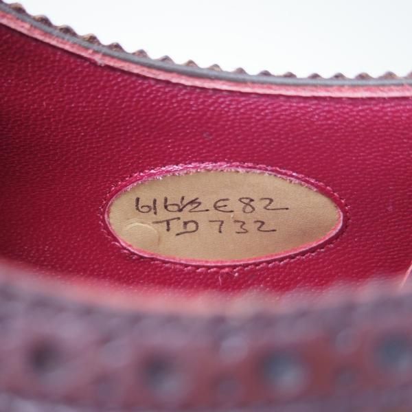未使用★エドワードグリーン 6E【オーダー価格35万円★トップドロワー/MALVERN 4】マルバーン/82ラスト/フルブローグ/EDWARD GREEN★f821