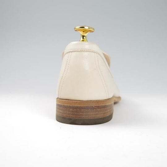 未使用★(伊製)HERMES/エルメス SIZE 40.5【★スリッポン/ローファー】カーフ/白/メンズ★f822