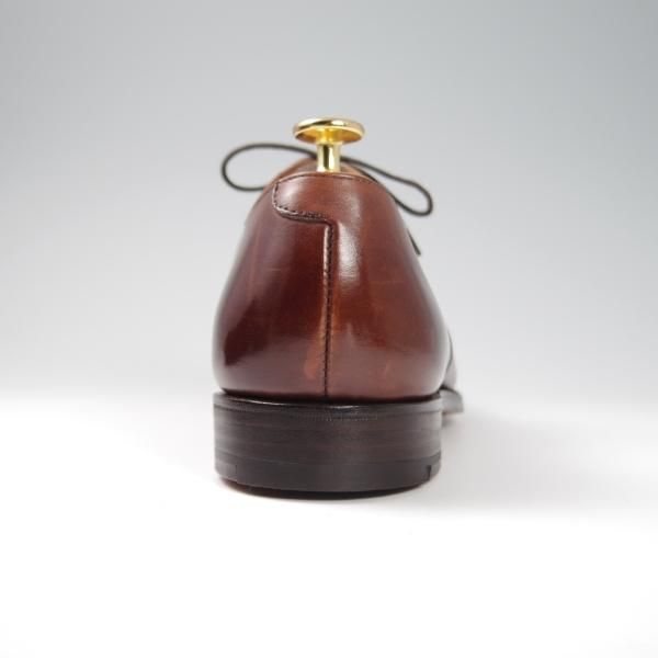 極美品★クロケット&ジョーンズ 8F【貴重★(英)GORDON SCOTT別注/BURLINGTON】パンチドキャップトゥ/カーフ/茶/Crockett&Jones★f823