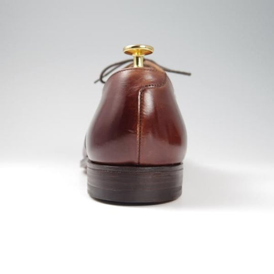 極美品★クロケット&ジョーンズ 8F【貴重★(英)GORDON SCOTT別注/BURLINGTON】パンチドキャップトゥ/カーフ/茶/Crockett&Jones★f823