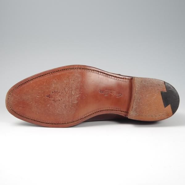 極美品★クロケット&ジョーンズ 8F【貴重★(英)GORDON SCOTT別注/BURLINGTON】パンチドキャップトゥ/カーフ/茶/Crockett&Jones★f823