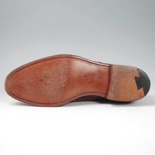 極美品★クロケット&ジョーンズ 8F【貴重★(英)GORDON SCOTT別注/BURLINGTON】パンチドキャップトゥ/カーフ/茶/Crockett&Jones★f823