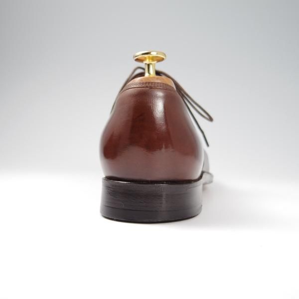 極上★(伊)サルヴァトーレ・フェラガモ 7.5EE【最上級★TRAMEZZAライン/トラメッザ】カーフ/茶/メンズ/Salvatore Ferragamo★f825