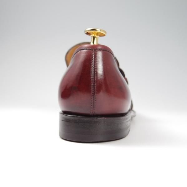 極上★(伊)サルヴァトーレ・フェラガモ 7.5EE【最上級★TRAMEZZAライン/トラメッザ】ローファー/カーフ/赤茶/Salvatore Ferragamo★f826