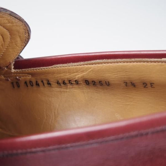 極上★(伊)サルヴァトーレ・フェラガモ 7.5EE【最上級★TRAMEZZAライン/トラメッザ】ローファー/カーフ/赤茶/Salvatore Ferragamo★f826