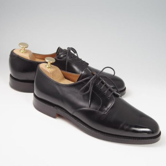 極上★(英)チーニー 7.5E【★ロイドフットウェア別注/Lloyd Footwear】Mシリーズ/175ラスト/プレーントゥ/カーフ/黒/メンズ/CHEANEY★f827