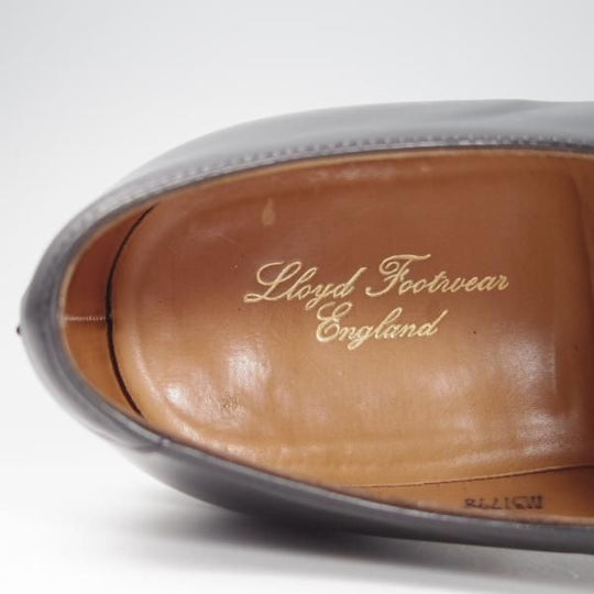 極上★(英)チーニー 7.5E【★ロイドフットウェア別注/Lloyd Footwear】Mシリーズ/175ラスト/プレーントゥ/カーフ/黒/メンズ/CHEANEY★f827