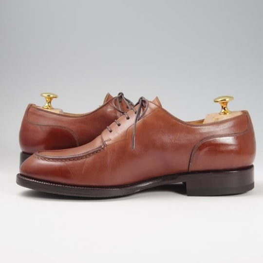 極上★(スペイン製)YANKO/ヤンコ SIZE 24【グッドイヤーウェルテッド製法★Uチップ/カーフ】茶/メンズ★f828