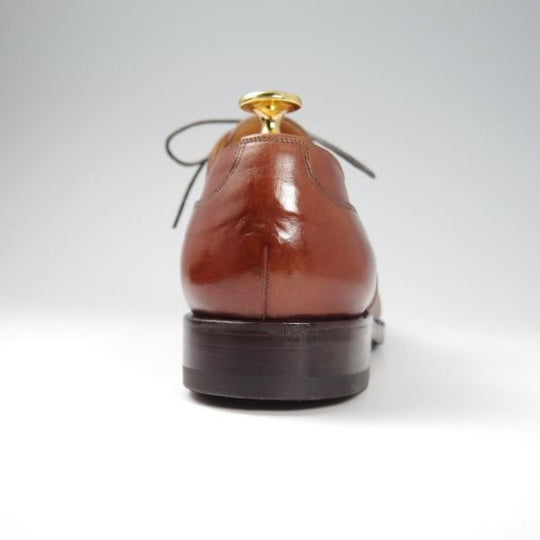 極上★(スペイン製)YANKO/ヤンコ SIZE 24【グッドイヤーウェルテッド製法★Uチップ/カーフ】茶/メンズ★f828