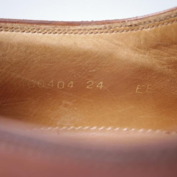 極上★(スペイン製)YANKO/ヤンコ SIZE 24【グッドイヤーウェルテッド製法★Uチップ/カーフ】茶/メンズ★f828