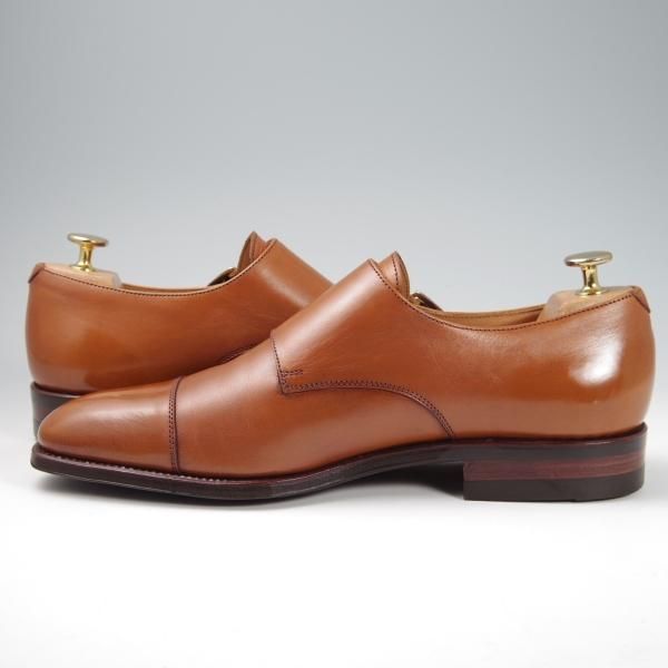 極美品★(スペイン製)CARMINA/カルミナ SIZE 7【モデル定価￥60,480-★ダイナイトソール仕様/MEERMIN別注】ダブルモンク/カーフ/茶★f831