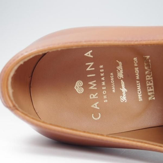 極美品★(スペイン製)CARMINA/カルミナ SIZE 7【モデル定価￥60,480-★ダイナイトソール仕様/MEERMIN別注】ダブルモンク/カーフ/茶★f831