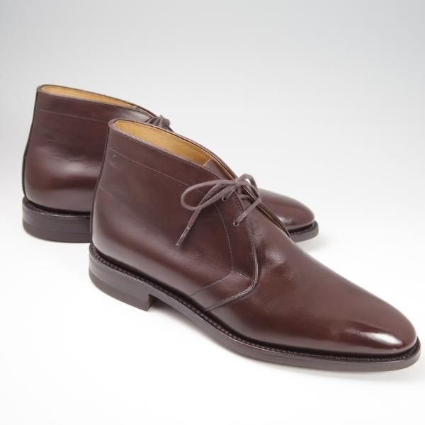 美品★(浅草)RENDO/レンド SIZE 7【定価￥53,900-★ダイナイトソール仕様/7706D】チャッカブーツ/カーフ/濃茶/メンズ★f832