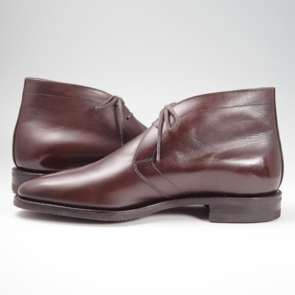 美品★(浅草)RENDO/レンド SIZE 7【定価￥53,900-★ダイナイトソール仕様/7706D】チャッカブーツ/カーフ/濃茶/メンズ★f832