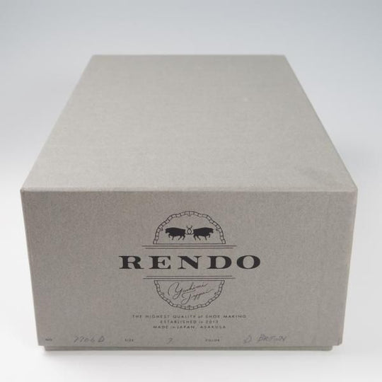 美品★(浅草)RENDO/レンド SIZE 7【定価￥53,900-★ダイナイトソール仕様/7706D】チャッカブーツ/カーフ/濃茶/メンズ★f832