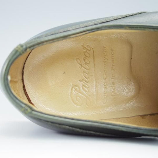 極美品★パラブーツ SIZE 5.5【モデル定価￥77,000-★ドレス仕様シャンボード/CHAMBORD】Uチップ/カーフ/VERT/メンズ/Paraboot★f836