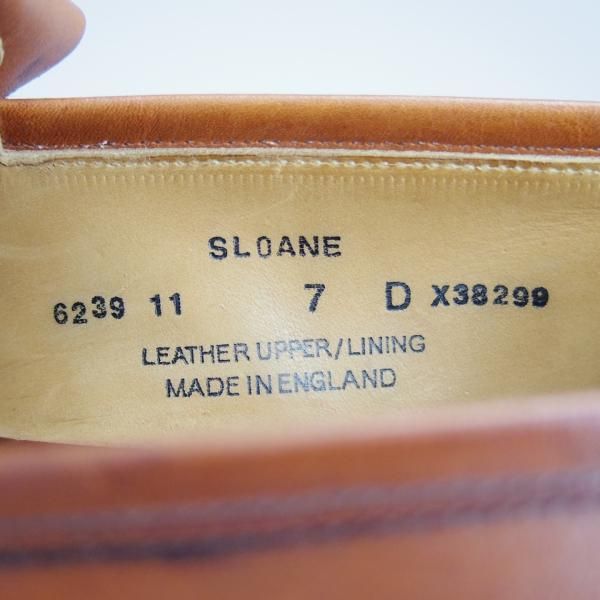 美品★クロケット&ジョーンズ 7D【定価￥88,560-★トゥモローランド別注/SLOANE】タッセルローファー/TOMORROWLAND/Crockett&Jones★f837