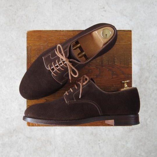 極上★クロケット&ジョーンズ 6.5E【定価￥75,600-★SHIPS別注/GRASMERE 2】325ラスト/プレーントゥ/濃茶/Crockett&Jones★f838