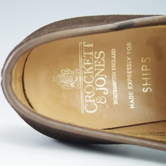 極上★クロケット&ジョーンズ 6.5E【定価￥75,600-★SHIPS別注/GRASMERE 2】325ラスト/プレーントゥ/濃茶/Crockett&Jones★f838