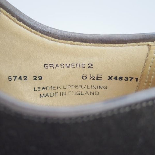 極上★クロケット&ジョーンズ 6.5E【定価￥75,600-★SHIPS別注/GRASMERE 2】325ラスト/プレーントゥ/濃茶/Crockett&Jones★f838