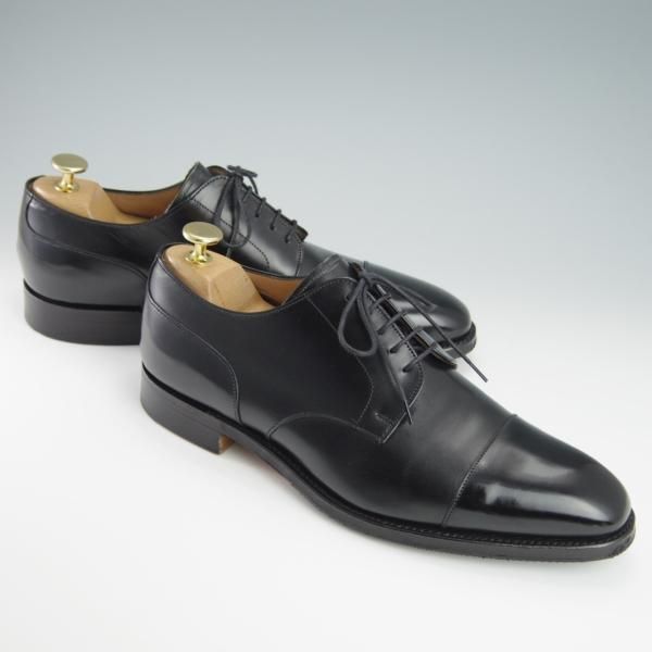 極美品★(英)チーニー 7.5F【★(英)ポールスミス別注/ストレートチップ】3888ラスト/カーフ/黒/メンズ/Paul Smith/CHEANEY★f841