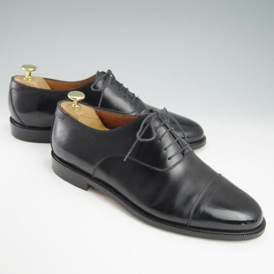 極美品★(伊)サルヴァトーレ・フェラガモ 9.5EE【★ストレートチップ/カーフ】黒/メンズ/Salvatore Ferragamo★f842