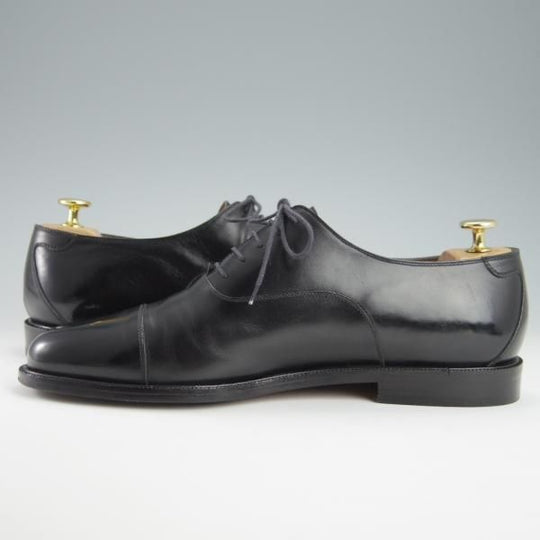 極美品★(伊)サルヴァトーレ・フェラガモ 9.5EE【★ストレートチップ/カーフ】黒/メンズ/Salvatore Ferragamo★f842