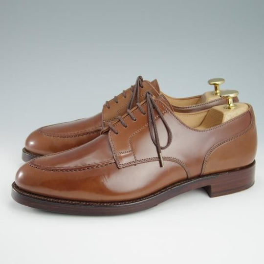 極美品★クロケット&ジョーンズ 7.5E【定価￥140,400-★ウイスキーコードバン仕様/茶/ONSLOW 2】Uチップ/325ラスト/Crockett&Jones★f844