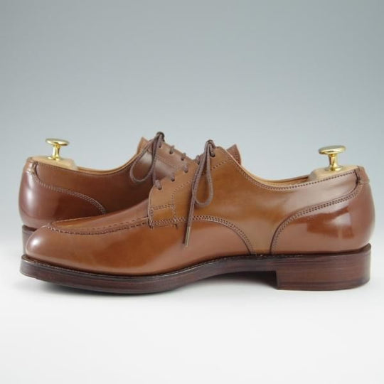 極美品★クロケット&ジョーンズ 7.5E【定価￥140,400-★ウイスキーコードバン仕様/茶/ONSLOW 2】Uチップ/325ラスト/Crockett&Jones★f844