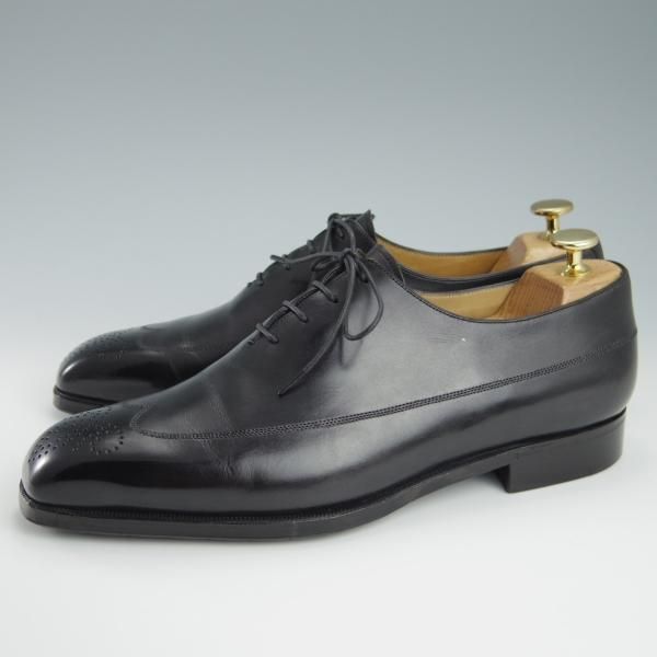美品★(仏)ベルルッティ SIZE 8【貴重★DORIAN/ドリアン】OLGA �V/オルガトロワ/ヴェネチアレザー/黒/メンズ/Berluti★f852