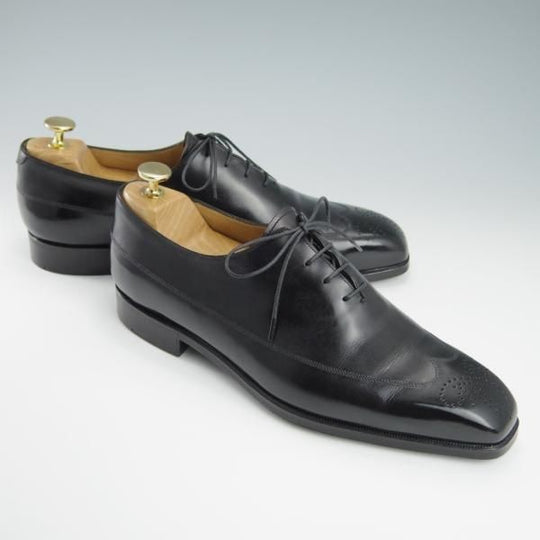 美品★(仏)ベルルッティ SIZE 8【貴重★DORIAN/ドリアン】OLGA �V/オルガトロワ/ヴェネチアレザー/黒/メンズ/Berluti★f852