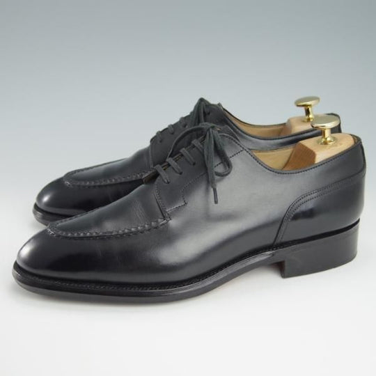 極上★三陽山長 SIZE 6.5【貴重★ブランド初期の勘三郎/スキンステッチ仕様】KANZABURO/Uチップ/カーフ/黒/メンズ/SanyoYamacho★f854
