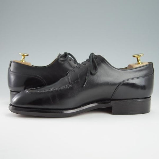 極上★三陽山長 SIZE 6.5【貴重★ブランド初期の勘三郎/スキンステッチ仕様】KANZABURO/Uチップ/カーフ/黒/メンズ/SanyoYamacho★f854
