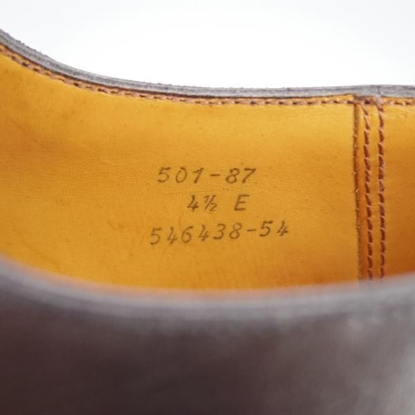 美品★J.M.ウェストン(レディース) 4.5E【貴重★旧ロゴ/クラシックダービー/Uチップ】501/87ラスト/カーフ/黒/Weston/ウエストン(レディース)★f857