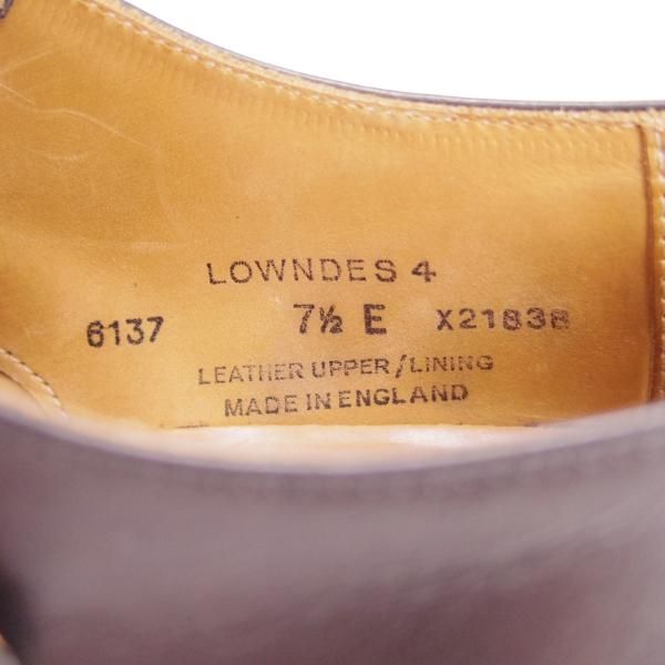 極上★クロケット&ジョーンズ 7.5E【コンビ仕様★LOWNDES 4/ラウンズ】ダブルモンク/スエード×カーフ/黒/メンズ/Crockett&Jones★f861