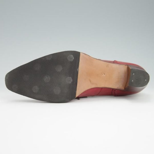 極上★(スペイン製)MEERMIN/メルミン(レディース) SIZE 5【★ヒール/セミブローグ】カーフ/赤茶★f862