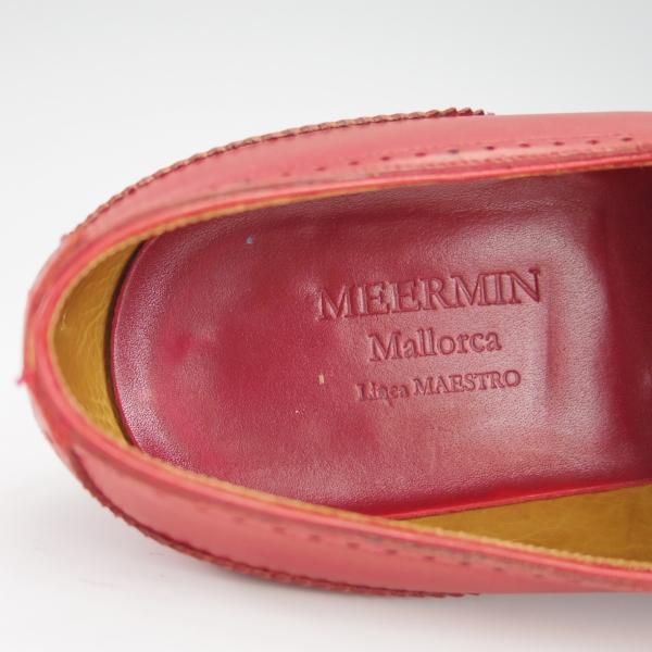 極上★(スペイン製)MEERMIN/メルミン(レディース) SIZE 5【★ヒール/セミブローグ】カーフ/赤茶★f862