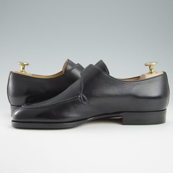 ほぼ試着程度★(伊)タニノクリスチー SIZE 5.5【定価15万円以上★モンクストラップ/109725】グレインレザー/黒/メンズ/TANINO CRISCI★f866