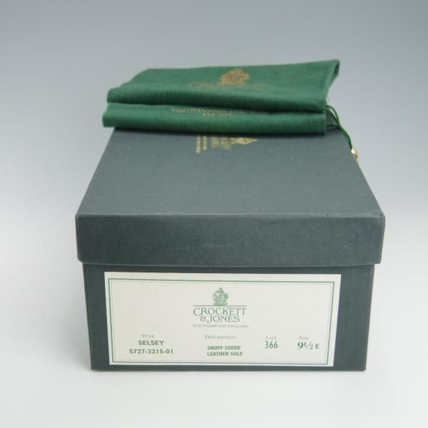 極上★クロケット&ジョーンズ 9.5E【★コインローファー/SELSEY】366ラスト/スエード/SNUFF/茶/メンズ/Crockett&Jones★f867