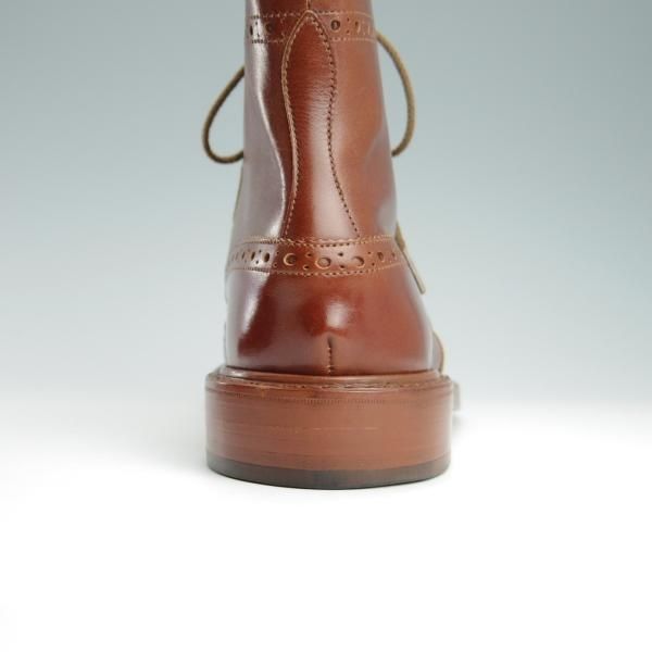 極美品★トリッカーズ SIZE 8【定価￥88,000-★STOW/ストウ/5634】カントリーブーツ/マロンアンティーク/カーフ/茶/Tricker's★f870