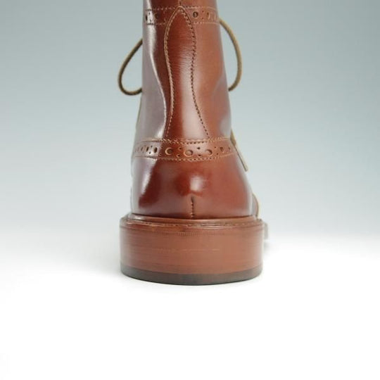 極美品★トリッカーズ SIZE 8【定価￥88,000-★STOW/ストウ/5634】カントリーブーツ/マロンアンティーク/カーフ/茶/Tricker's★f870