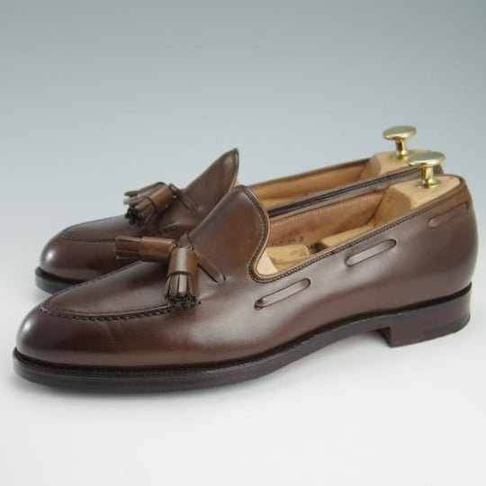 極上★クロケット&ジョーンズ 6.5E【定価￥86,900-★CAVENDISH 3/キャベンディッシュ3】タッセルローファー/濃茶/Crockett&Jones★f872