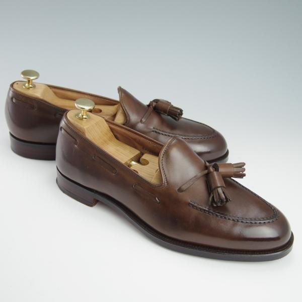 極上★クロケット&ジョーンズ 6.5E【定価￥86,900-★CAVENDISH 3/キャベンディッシュ3】タッセルローファー/濃茶/Crockett&Jones★f872