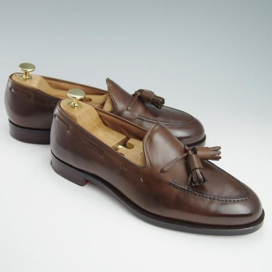 極上★クロケット&ジョーンズ 6.5E【定価￥86,900-★CAVENDISH 3/キャベンディッシュ3】タッセルローファー/濃茶/Crockett&Jones★f872